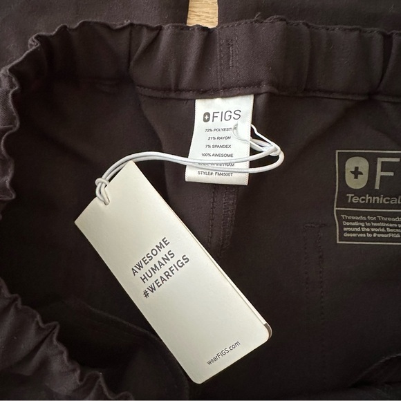 New FIGS Mens Pisco Basic Scrub Pants Tall Size Small - Picture 3 of 7